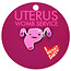 Womb Service: I Heart Guts Uterus Lapel Pin