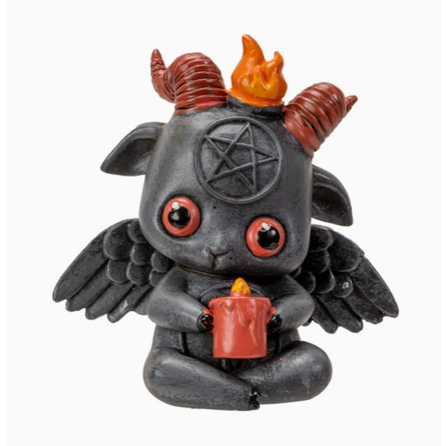 Baby Baphomet Cute Ritual Figurine - Ziya Blue