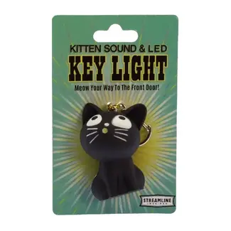Streamline Kitten Led Light Keychain