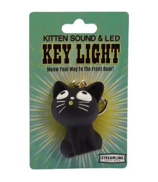 Streamline Kitten Led Light Keychain