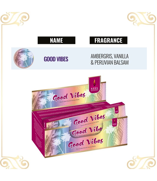 Soul Sticks Good Vibes Natural Incense Sticks