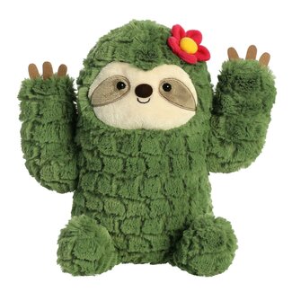 Aurora Cactus Sloth Plush Toy 10"