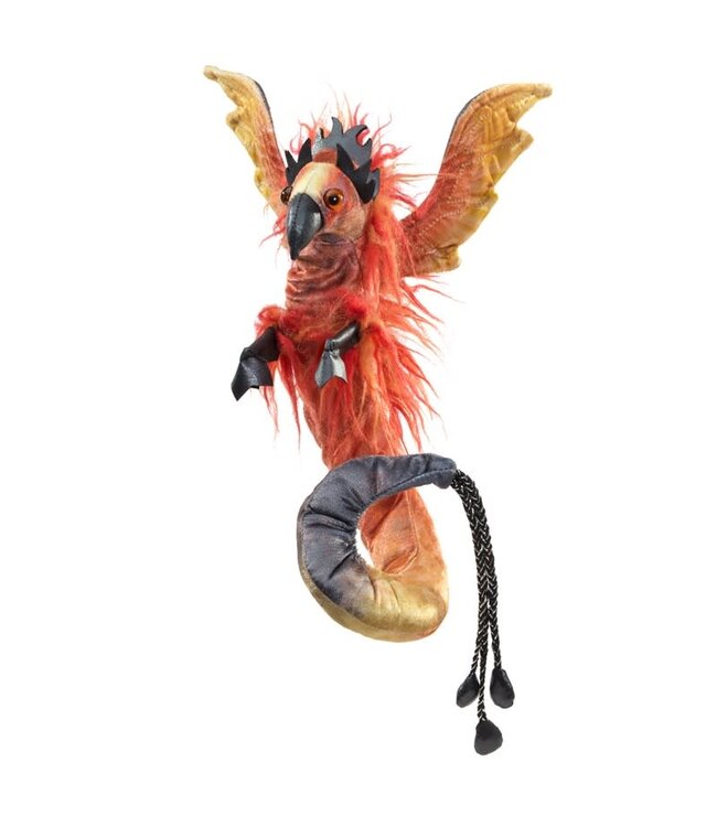 Phoenix Wristlet Puppet - A Fiery Fashion Statement!