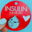 I Heart Guts Insulin Drop Pin: Wearable Cheer!