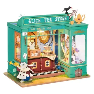 Hands Craft Diy Miniature House Kit: Alice's Tea Store