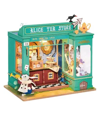 Hands Craft Diy Miniature House Kit: Alice's Tea Store