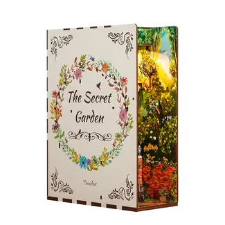 Hands Craft Diy Miniature Book Nook Kit: Secret Garden