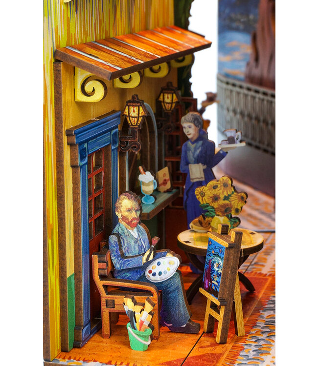 Diy Miniature House Book Nook Kit: Vincent's World