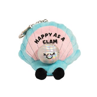 Punchkins Clam Plush Bag Charm: Happy as a Clam