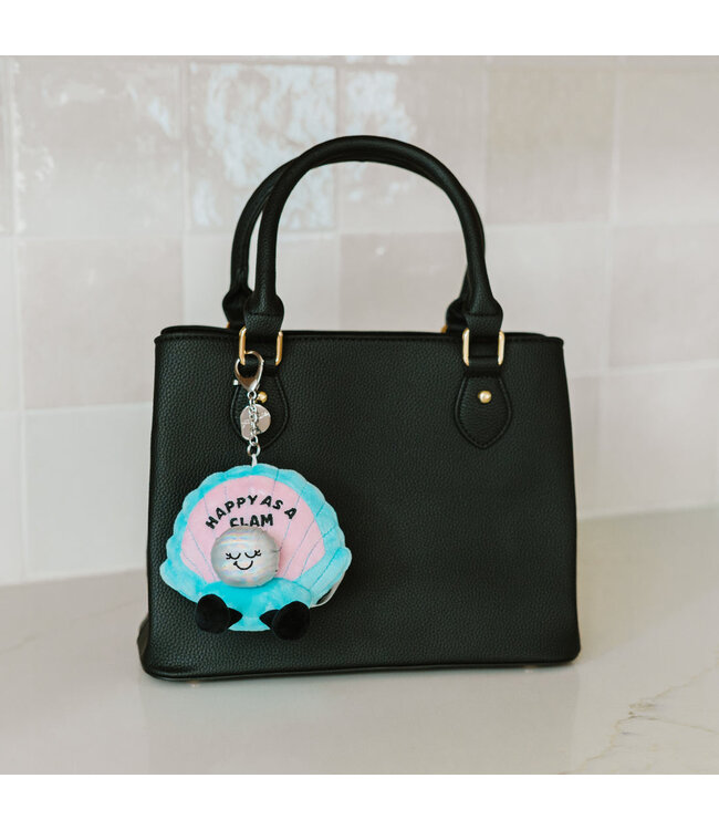 Clam Plush Bag Charm: Happy as a Clam