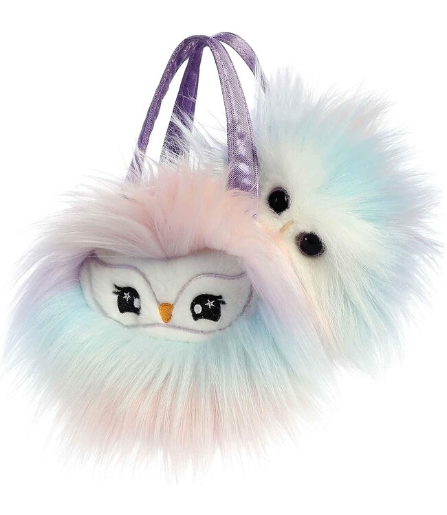 Lilac Owl - Purse with Palm Pal