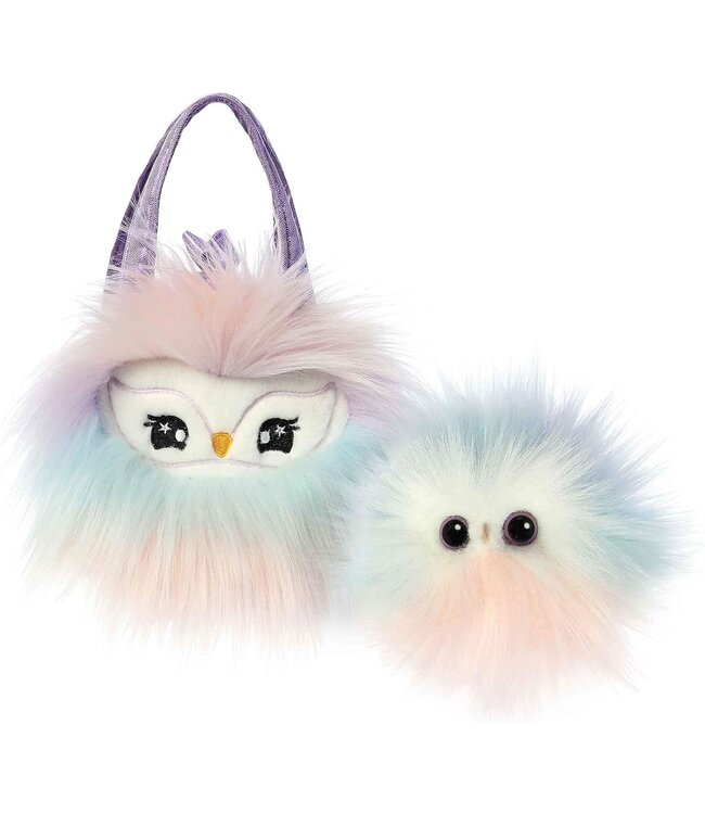 Lilac Owl - Purse with Palm Pal
