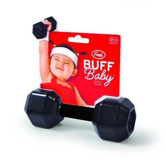 Fred & Friends Buff Baby - Dumbbell Rattle