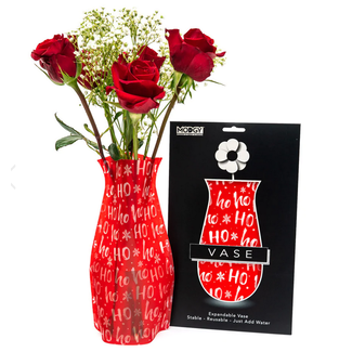 Modgy Expandable Seasonal Vase: Ho Ho Ho
