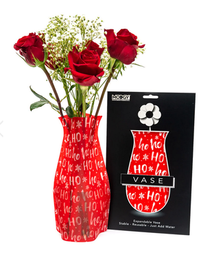 Modgy Expandable Seasonal Vase: Ho Ho Ho