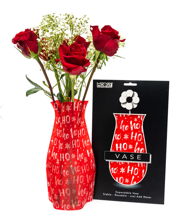 Modgy Expandable Vase: Ho Ho Ho Seasonal