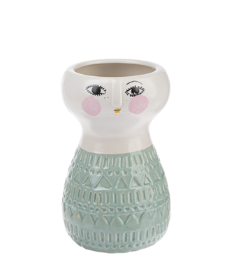 Ganz Stylish Stoneware Hour Glass Planter