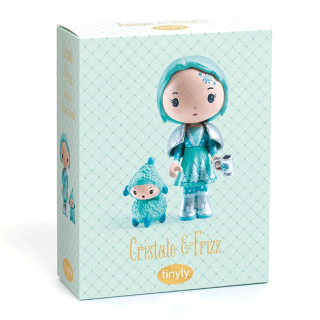 Cristale & Frizz - Winter-Themed Doll and Lamb Companion
