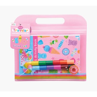 Ooly Mini Traveler Coloring & Activity Kit: Sugar Joy