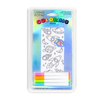 Living Royal Coloring Socks- Space Adventure