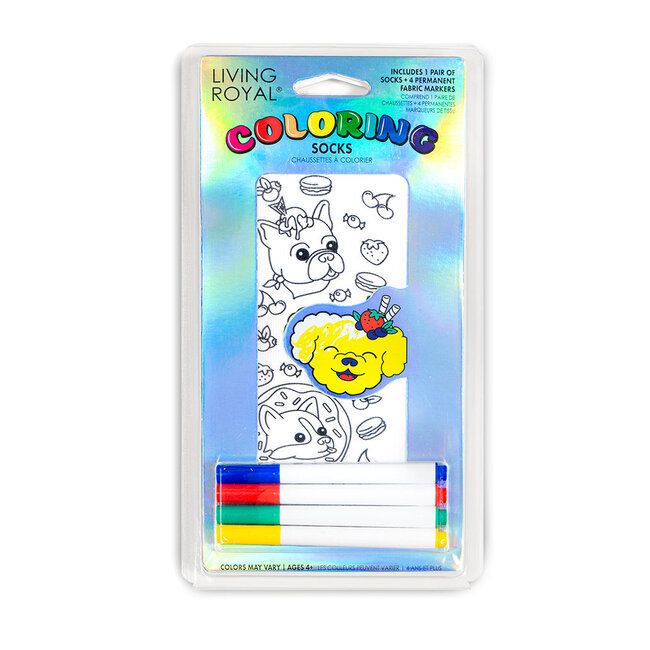 Pawsome Creations: Coloring Socks - Sweet Dog Edition