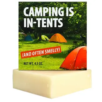 Totally Cheesy Camping Is in-Tents Camper Soap