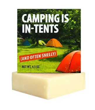 Totally Cheesy Camping Is in-Tents Camper Soap