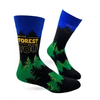 Fabdaz Forest Be With You Crew Socks