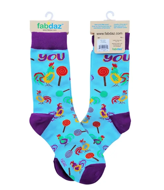 Cock-a-Doodle-Doo: Fabdaz's Cheeky Crew Socks!