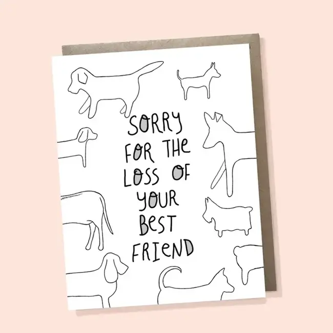 Paws of Comfort: Dog Sympathy Card