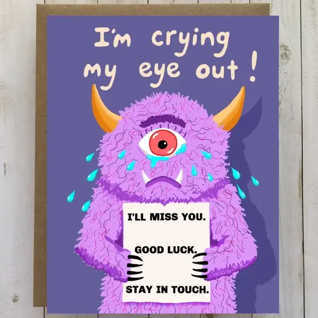 Monstrously Farewell: Going Away Card!