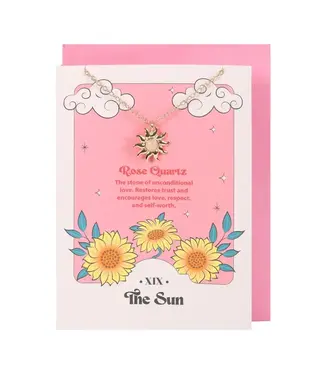 Something Different The Sun Quartz Necklace Card