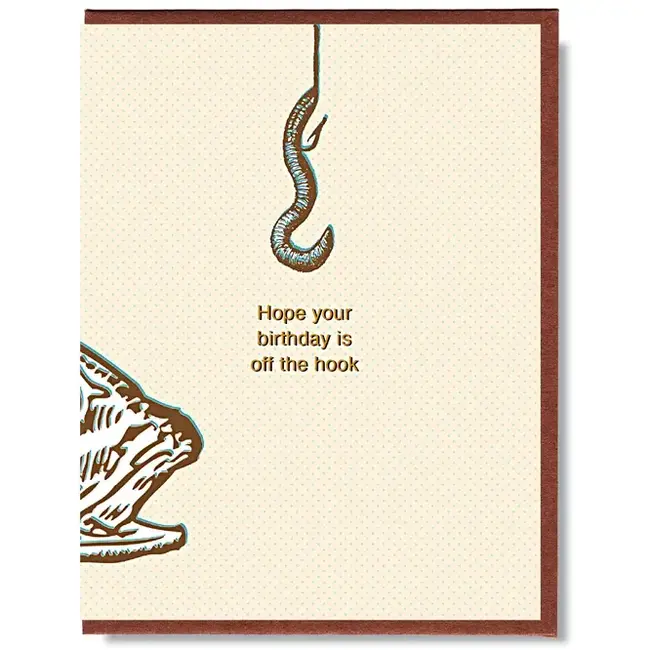 "Off The Hook" Birthday Card