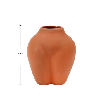 CTG Brands Inc. Female Figure Vase Terracotta Booty