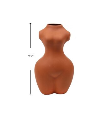CTG Brands Inc. Terracotta Female Figure Vase