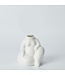 Serene Silhouette: Resting Woman Vase