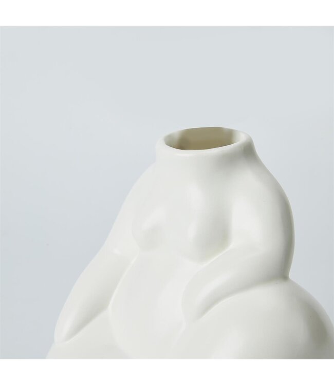 Serene Silhouette: Resting Woman Vase