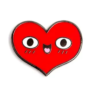 These Are Things Happy Heart Enamel Pin