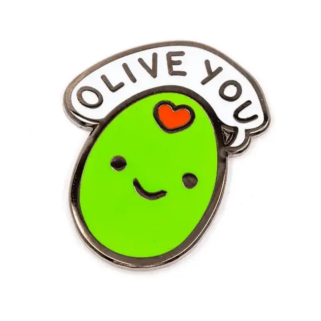 Pitted Love: Olive You Enamel Pin