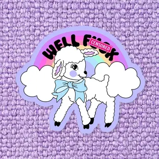 Stickers X Ashley Bexar Funny Lamb Waterproof Vinyl Sticker