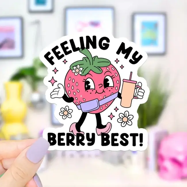 Berry Best Vinyl Sticker: Stick with Positivity!