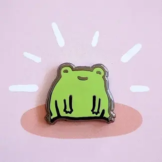 Misomomo Happy Little Frog Enamel Pin