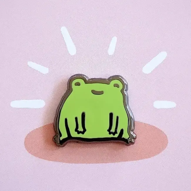 Leap into Joy: Misomomo Frog Pin
