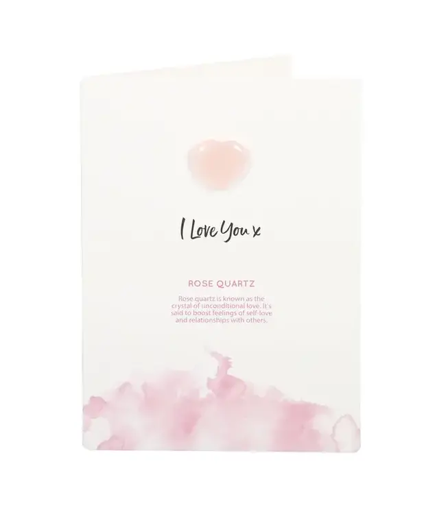 Rose Quartz Heartfelt Greeting Card