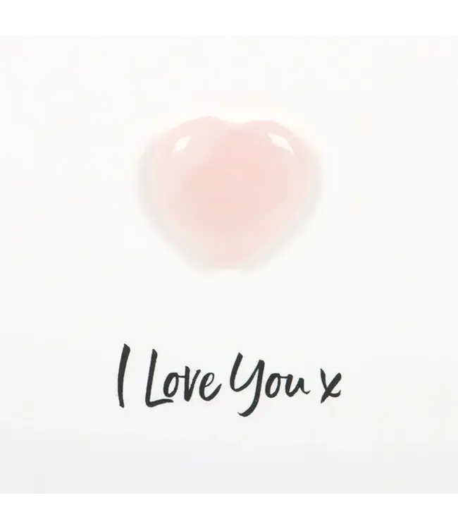Rose Quartz Heartfelt Greeting Card