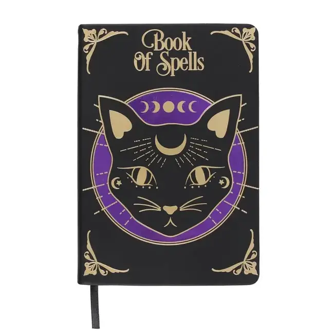 Enchanted Cat Spells Notebook