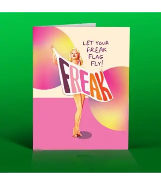 Offensive Delightful Freak Flag Card