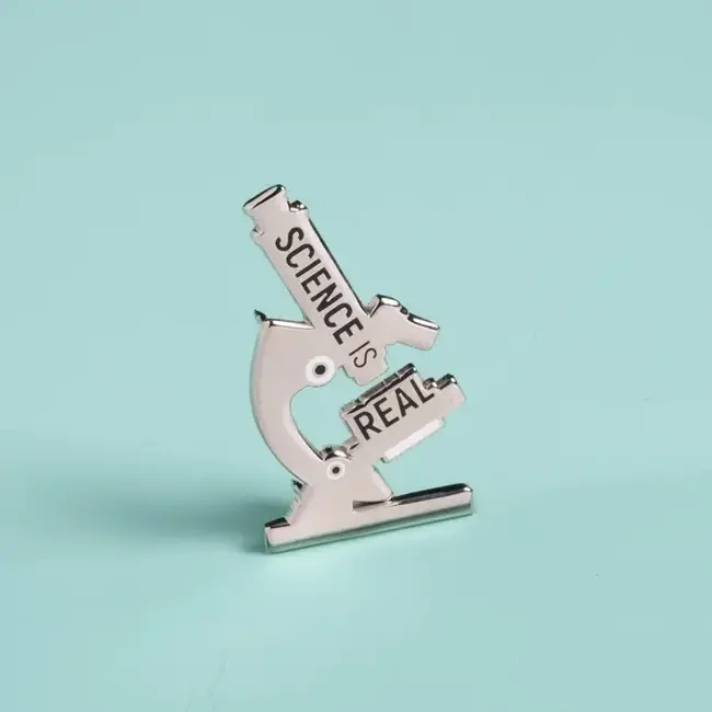 Science Is Real - Microscope Pin