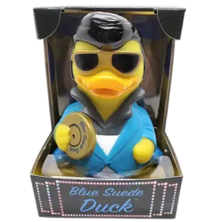 CelebriDucks Blue Suede Duck Rubber Duck
