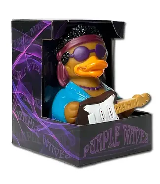 CelebriDucks Purple Waves Rubber Duck